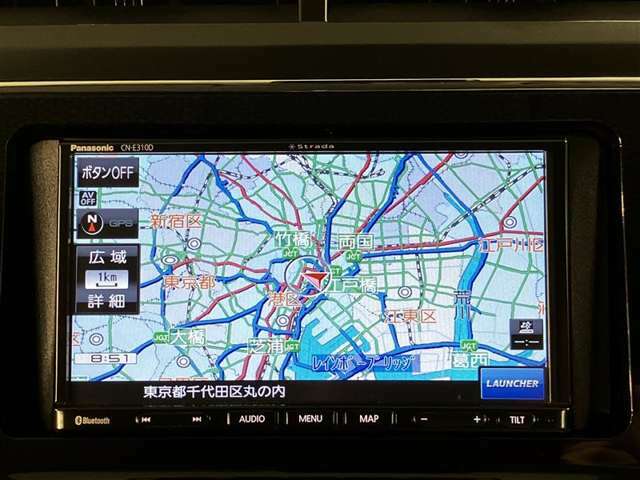 いまや必須装備「ナビゲーション」搭載！知らない場所にスイスイッとドライブ。もう、これなしではハンドルを握れませんね！でも運転中の操作は危険ですのでご注意ですね☆