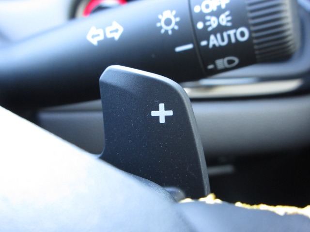 マニュアル車のような感覚でアクセルオフ時の減速度を選択できる、減速セレクター付きです！