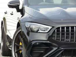 ●マットブラックペイント21インチAMG5ツインスポークアルミホイール（鍛造）●AMGイエローキャリパー