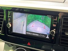 【アラウンドビューモニター】専用のカメラにより、上から見下ろしたような視点で360度クルマの周囲を確認することができます☆死角部分も確認しやすく、狭い場所での切り返しや駐車もスムーズに行えます。
