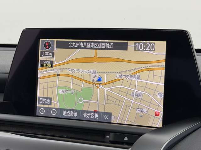 【純正ナビ】専用設計で車内の雰囲気にマッチしたナビが装備されています！利用時のマップ表示は見やすく、いつものドライブがグッと楽しくなります！