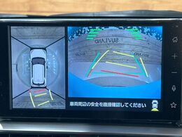 【パノラミックビューモニター】専用のカメラにより、上から見下ろしたような視点で360度クルマの周囲を確認することができます☆死角部分も確認しやすく、狭い場所での切り返しや駐車もスムーズに行えます。