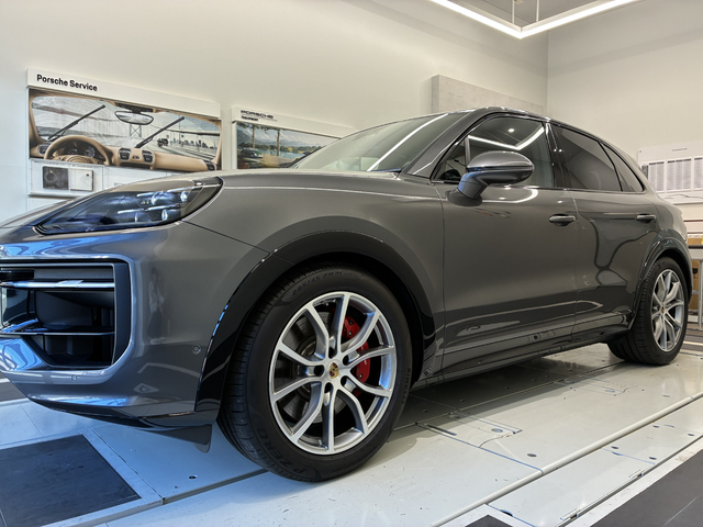 エクステリアミラー（エクステリアカラー塗装） PORSCHEロゴLEDドアカーテシーライト リアアクスルステアリング