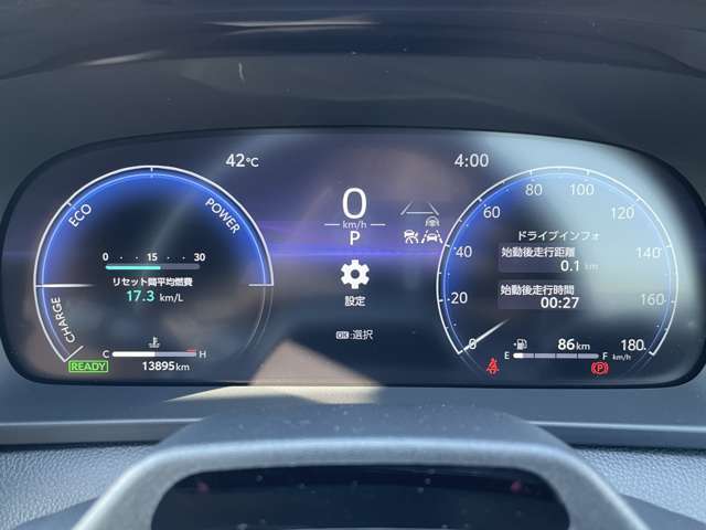 【スピードメーター】メーターがシンプルで見やすく運転しやすいですね！