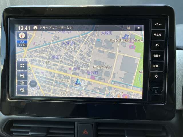 日産純正ナビゲーション付きで、操作性に優れ直感・感覚的に使用いただけます。遠方へお出かけの心強い味方です♪