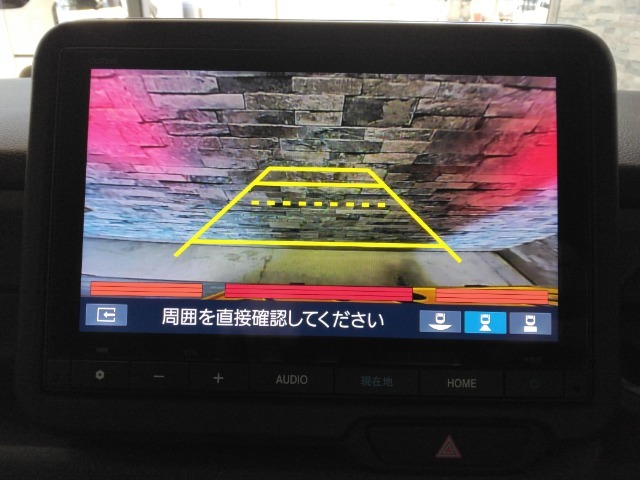 リアカメラがついているので、駐車や後進の際にとても便利です♪