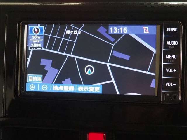 知らない道も安心のナビゲーションも装備されています。