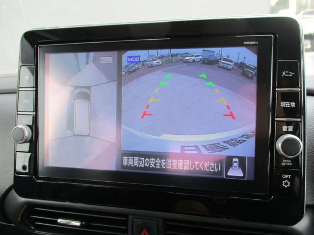 360度廻りを見渡せるアラウンドビューモニター搭載です。