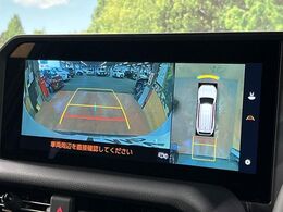 【パノラミックビューモニター】専用のカメラにより、上から見下ろしたような視点で360度クルマの周囲を確認することができます☆死角部分も確認しやすく、狭い場所での切り返しや駐車もスムーズに行えます。