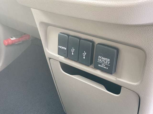 USB、充電も充実しています