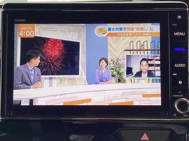 TV付きの車となっております。送迎時の待ち時間などとてもお役に立ちます。