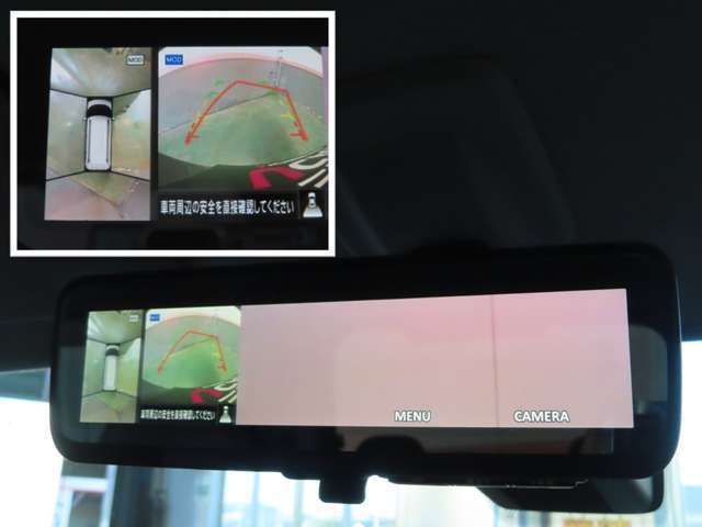 デジタルルームミラー！！カメラ画像がミラーに映ります。