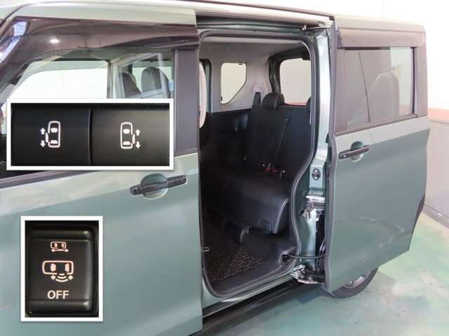 手荷物で両手が塞がっていてる時も足先でオープン！！助手席側ハンズフリーオートスライドドア！