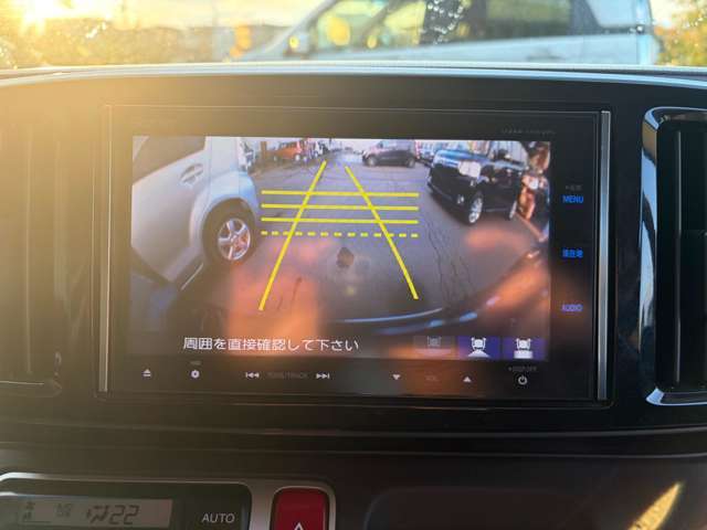 バックカメラもついていますので後方の安全確認もOK！