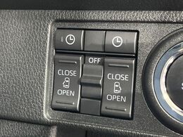 【両側パワースライドドア】スマートキーや運転席のスイッチで後席両側スライドドアの開閉が可能♪電動だから力を入れてドアを開ける必要が無く、小さなお子様でも簡単に開け閉めでき快適です♪