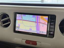 【ナビ画面】主に地図を表示し、目的地へのルート案内や渋滞情報などを表示するために使われます。