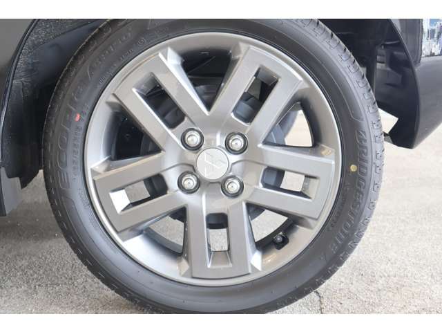 純正15インチアルミホイール＋165/55R15（BRIDGESTONE製エコピアEP150）タイヤ装着※残り溝：フロント8mm・リヤ9mm