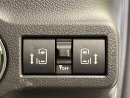 【両側パワースライドドア】スマートキーや運転席のスイッチで後席両側スライドドアの開閉が可能♪電動だから力を入れてドアを開ける必要が無く、小さなお子様でも簡単に開け閉めでき快適です♪