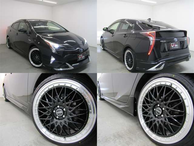 新品フルエアロ・新品19インチAW・新品タイヤ・LEDヘッドライト・LEDフォグランプ・LEDテールランプ付でエクステリアもドレスアップ済！キマってます！！