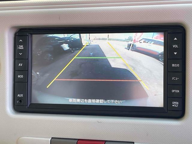 バックカメラ装備。駐車が苦手な方には欠かせません。