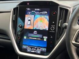 【マルチテレインモニター】車のフロントやサイドのカメラ画像を同時にモニター表示することで、悪路や狭い道を走行時でも周囲の状況確認ができ安心！本格SUVにうれしい装備です♪