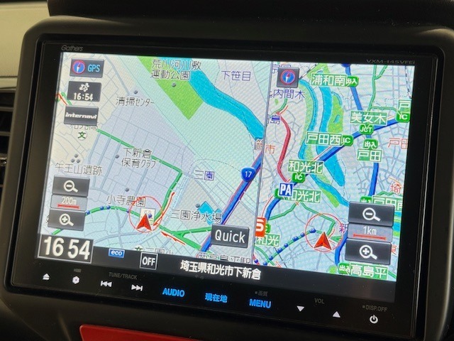 純正ナビのGathers（VXM-145VFEi）です！精度の高いルートを案内します！
