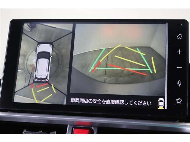 車両を上から見たような映像表示するパノラミックビューモニター付き！