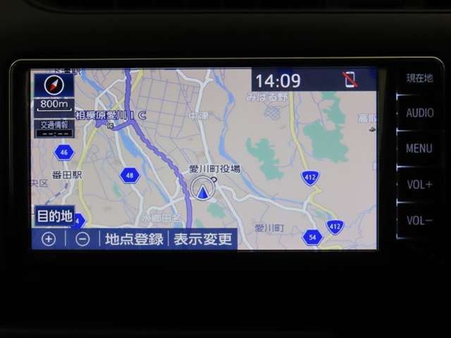 トヨタ純正ナビ装備！地図描写は文字も道もクリアで見やすく、滑らかに表示します。これさえあればもう道に迷わないですみますね♪