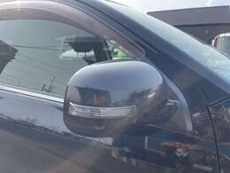 ウインカー付きドアミラーです。前方の車にミラーからも自車の動きを教えてくれます。