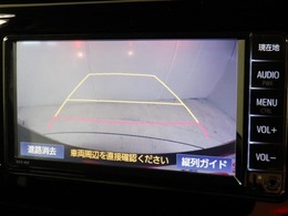バックガイドモニターで、後方を確認しながら安心して駐車することができます。運転初心者も熟練者も必須の機能ですよ！