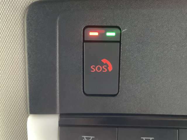 SOSコールスイッチです。ボタンひとつでオペレーターに繋がりますので、急病やもしもの時も安心です。（ご利用には別途ご契約が必要です。）