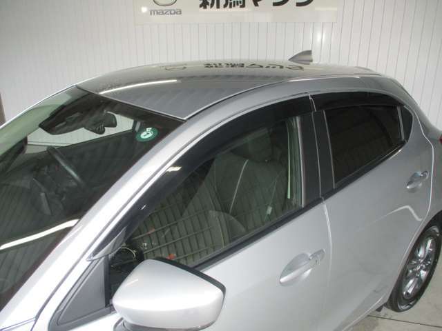 アクリルバイザーは天候を気にすることなく窓を開けることができ、車内の空気を入れ替えることができます♪