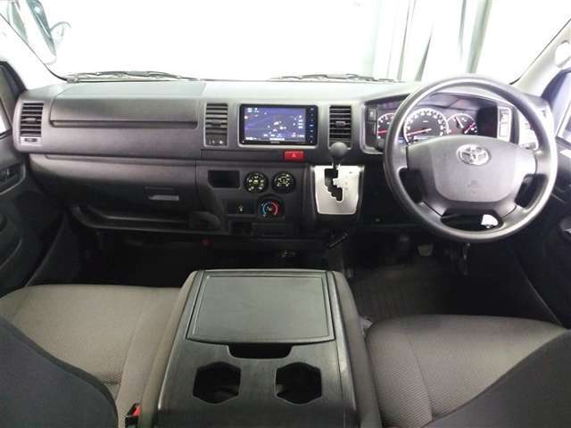 運転席周りには操作系を集約、機能的で快適な空間を構成しています。