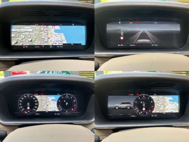 【フルスクリーンマップ】メーターパネルにマップを表示することで目的までのルートを目線を下げるだけで確認できます。