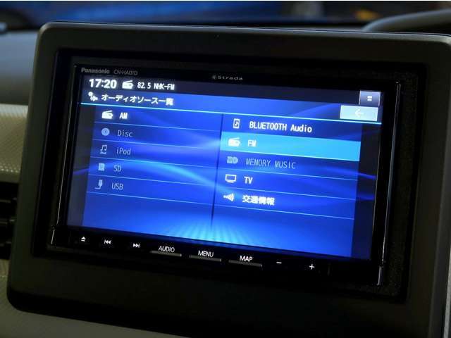社外メモリナビ、フルセグTV付き、DVD、Bluetoothオーディオも再生可能です！ナビ付き条件でお探しの方は必見です！