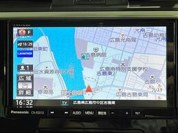 【純正ナビ】専用設計で車内の雰囲気にマッチ！ナビ利用時のマップ表示は見やすく、いつものドライブがグッと楽しくなります！