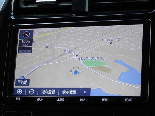 何処へでも行きたい場所へ、安心のトヨタ純正メモリーナビを装備してます。