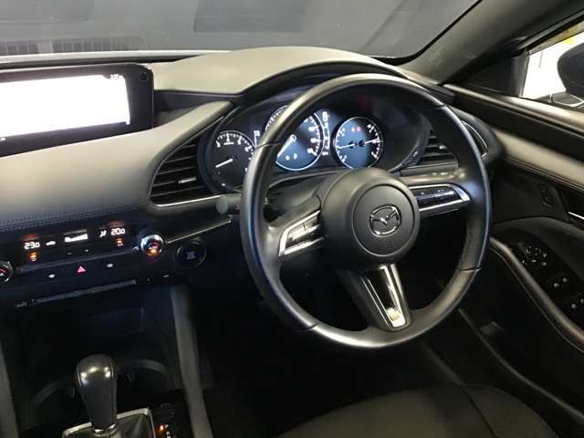 ハンドルも手にしっくり馴染み、握りやすくしっかり車の情報が伝わってきます。