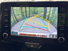 【バックカメラ】駐車時に後方がリアルタイム映像で確認できます。大型商業施設や立体駐車場での駐車時や、夜間のバック時に大活躍！運転スキルに関わらず、今や必須となった装備のひとつです！