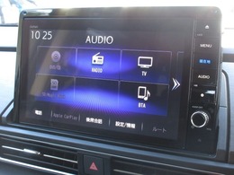 ナビゲーションはギャザズ10インチナビ（VXU-217DYi）を装着しております。AM、FM、CD、DVD再生、Bluetooth、音楽録音再生、フルセグTVがご使用いただけます。