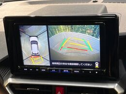 【パノラミックビューモニター】専用のカメラにより、上から見下ろしたような視点で360度クルマの周囲を確認することができます☆死角部分も確認しやすく、狭い場所での切り返しや駐車もスムーズに行えます。