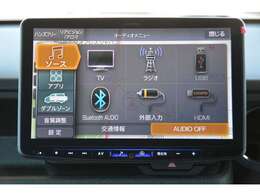 フルセグTV、HDMI/USB接続、Bluetooth接続、Amazon　Alexa搭載、Apple　CarPlay/Android　Autoでスマホアプリに対応＾＾