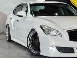 ★Y51フーガ★370GT★エアロバンパー★新品車高調★アネーロ(WORK製)20インチ★