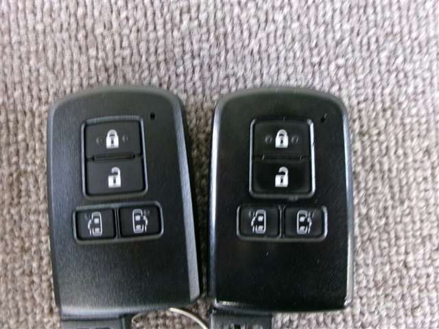 キーを取り出さずにドアを施錠＆解錠。クルマの始動も可能です。