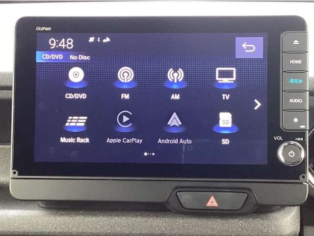 純正ギャザズナビ！TV視聴、DVD・CD再生、音楽録音、Bluetooth接続など対応！