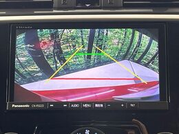 【バックカメラ】駐車時に後方がリアルタイム映像で確認できます。大型商業施設や立体駐車場での駐車時や、夜間のバック時に大活躍！運転スキルに関わらず、今や必須となった装備のひとつです！