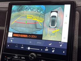 【パノラミックビューモニター】専用のカメラにより、上から見下ろしたような視点で360度クルマの周囲を確認することができます☆死角部分も確認しやすく、狭い場所での切り返しや駐車もスムーズに行えます。