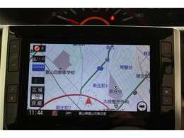 【メモリーナビ】フルセグ・CD・ラジオ・DVD視聴機能付き♪操作はタッチパネルで簡単です♪