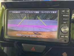 【バックカメラ】駐車時に後方がリアルタイム映像で確認できます。大型商業施設や立体駐車場での駐車時や、夜間のバック時に大活躍！運転スキルに関わらず、今や必須となった装備のひとつです！