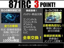 871RCのすべての車輛は無条件で交換致しますのでご安心してドライブ可能です！